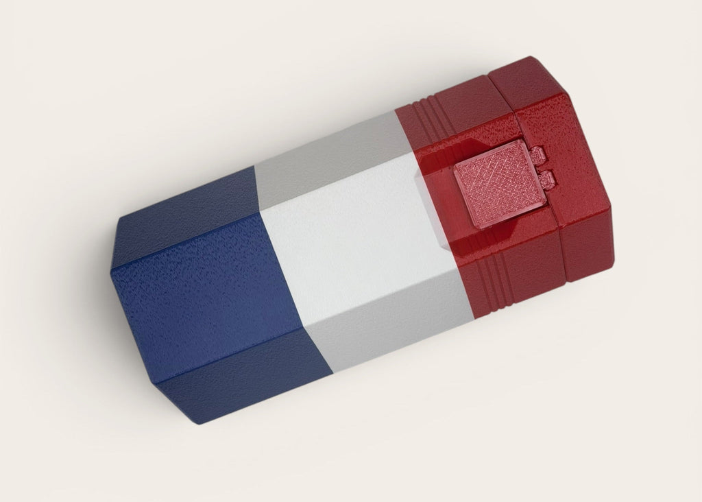 Limited Edition TechPod5 Travel Case - 5-Slot Organizer for Insulin Pens, Peptide Pens, Needle Tips or Ice Packs (RWB)