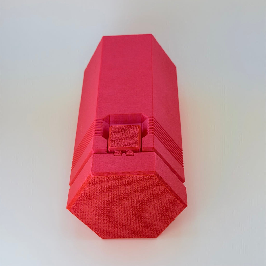 TechPod7 Travel Case - 7 Slot Bag Organizer for Insulin Pens, Peptide Pens, Needle Tips or Ice Packs (Red)