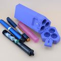 TechPod3 Travel Case - 3 Slot Bag Organizer for Insulin Pens, Peptide Pens, Needle Tips or Ice Packs (Purple)