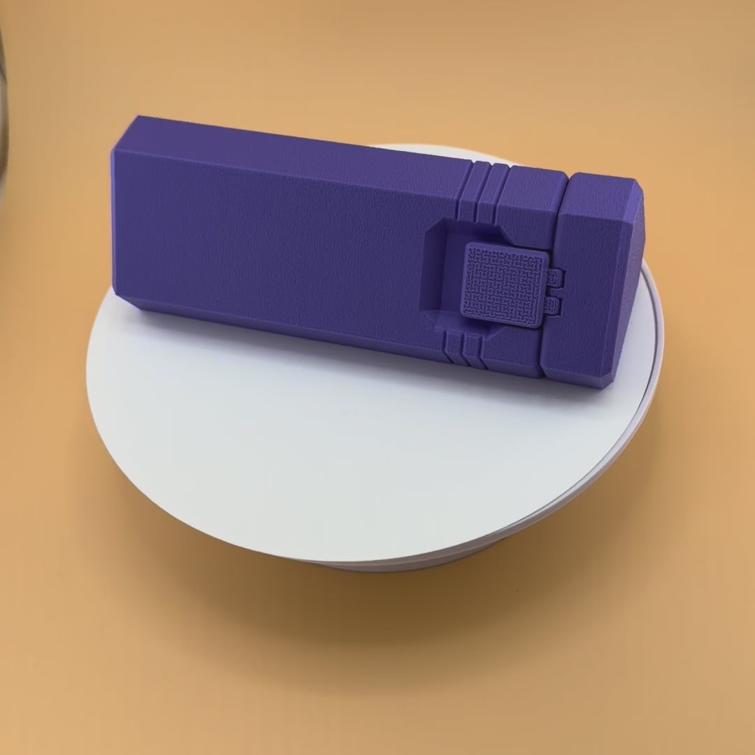 TechPod3 Travel Case - 3 Slot Bag Organizer for Insulin Pens, Peptide Pens, Needle Tips or Ice Packs (Purple)